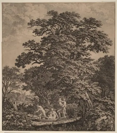 Landscape with Nudes Boarding a Boat, by Carl Wilhelm Kolbe