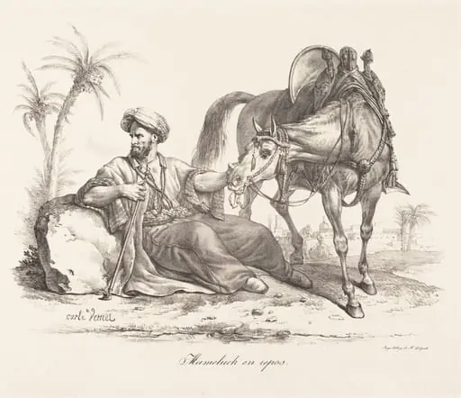 A Mameluck Resting, by Carle Vernet