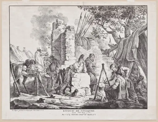 Bivouac de Cosaques, by Carle Vernet