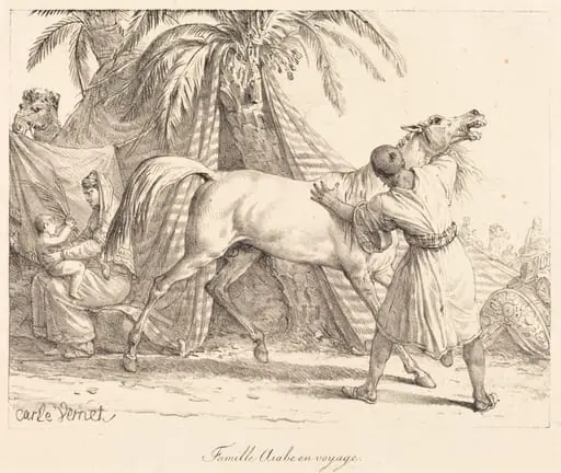 Famille Arabe en voyage, by Carle Vernet