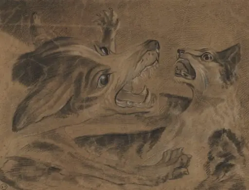 Fighting Animals, by Carle Vernet