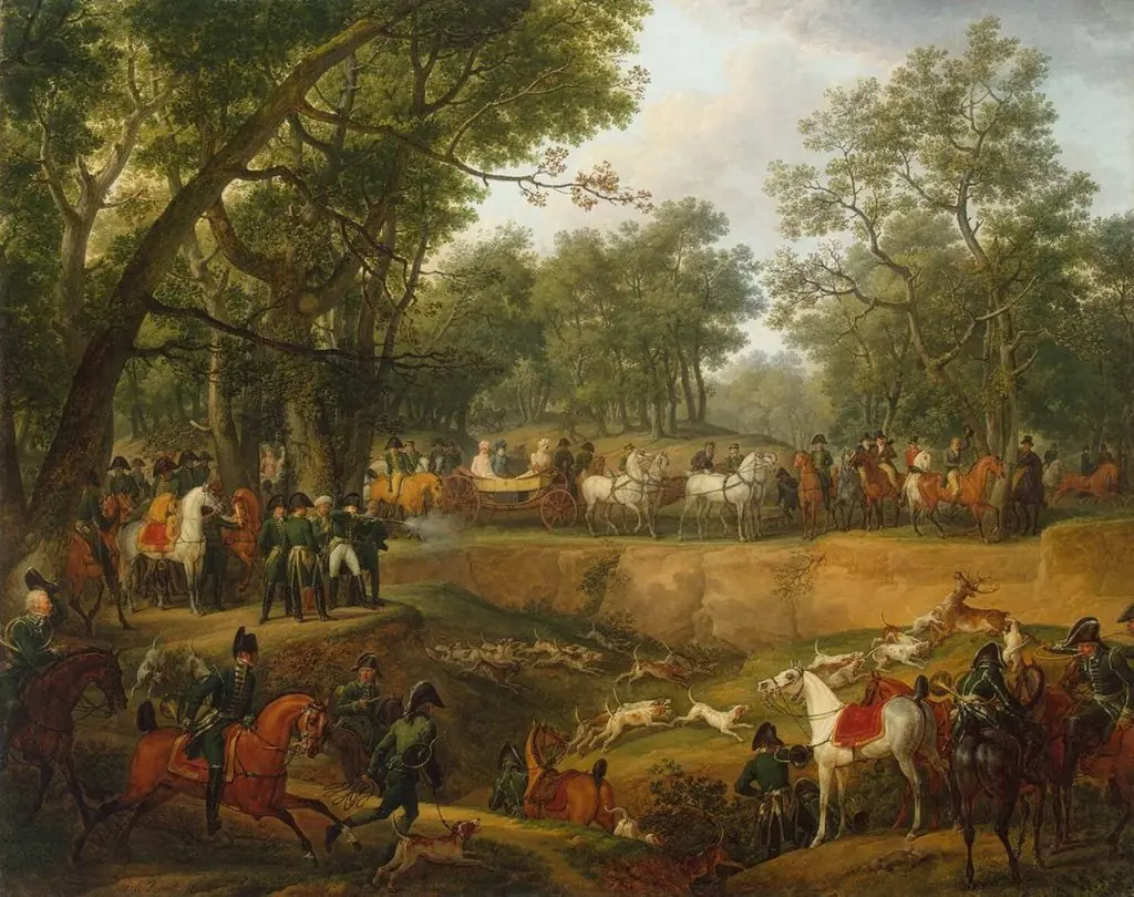 Napoleon on a Hunt in the Forest of Compiegne, by Carle Vernet