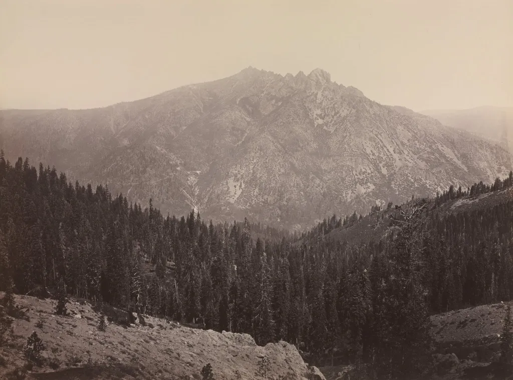 Davoncastle Butte, Sierra Nevada, by Carleton E. Watkins, 1868