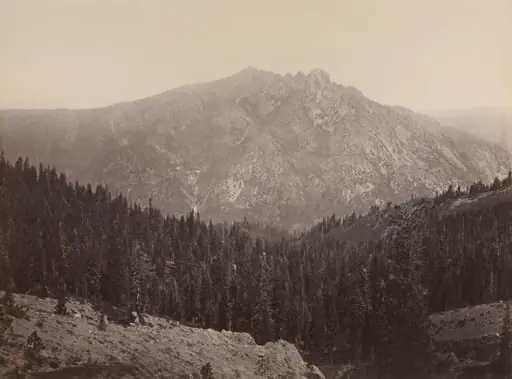 Davoncastle Butte, Sierra Nevada, by Carleton E. Watkins