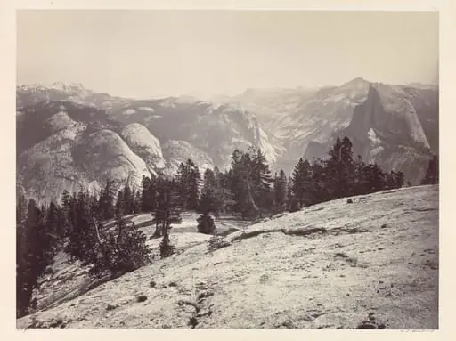 The Domes, from the Sentinel Domes, Yosemite, by Carleton E. Watkins
