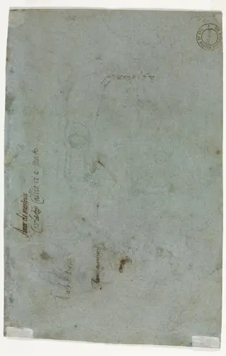 Sketch of a Child's Head (verso), by Carletto Caliari
