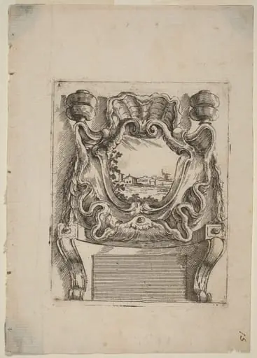 Architectural Motif with a Landscape, by Carlo Antonio Buffagnotti