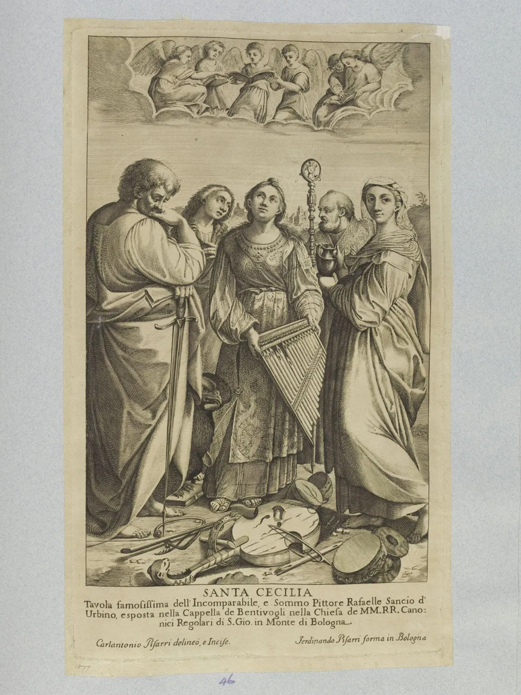 St. Cecilia, by Carlo Antonio Pisarri, 1750