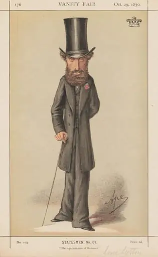 Vanity Fair: Statesmen No. 67 "The representative of Romance", by Carlo (Ape) Pellegrini