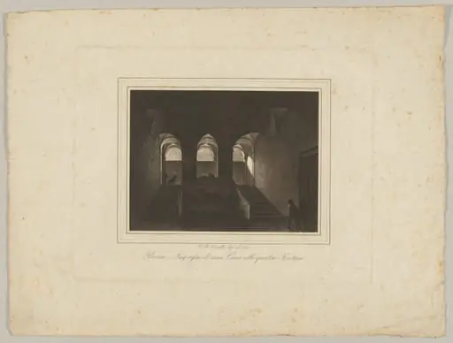Ingresso di una Casa alle quattro Fontane (Entrance to a House at the Four Fountains), by Carlo Baldassare Simelli