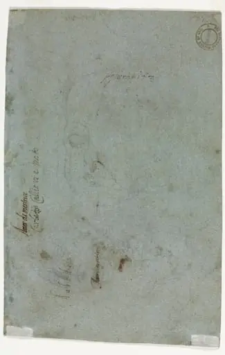 Sketch of a Child's Head (verso), by Carlo Caliari