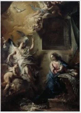 The Annunciation, by Carlo Carlone, oil, 1749