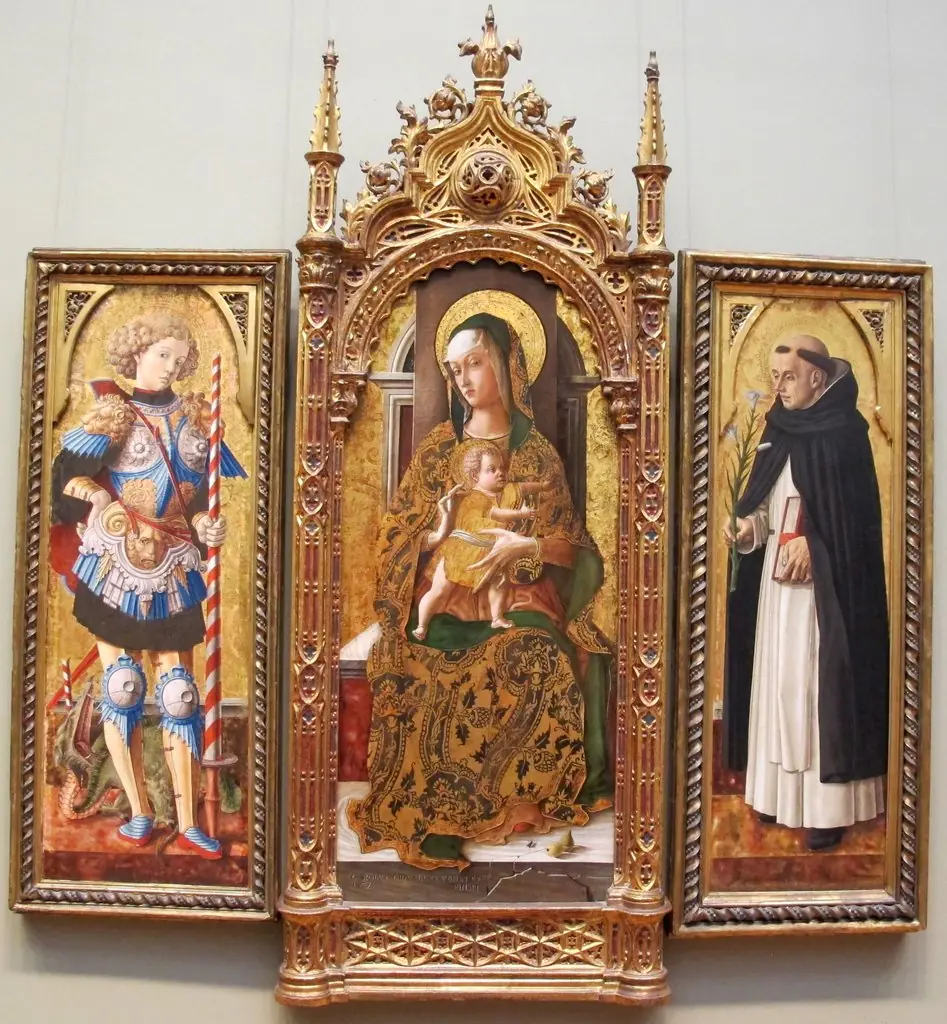 Madonna and Child Enthroned, by Carlo Crivelli