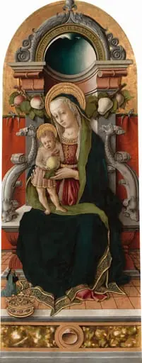 Madonna and Child Enthroned with Donor