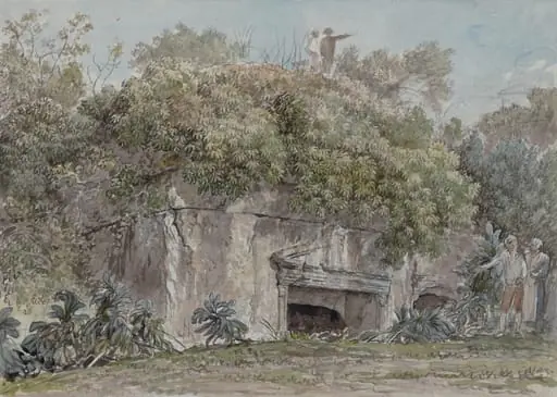Ruins near Castel Gandolfo, by Carlo Labruzzi