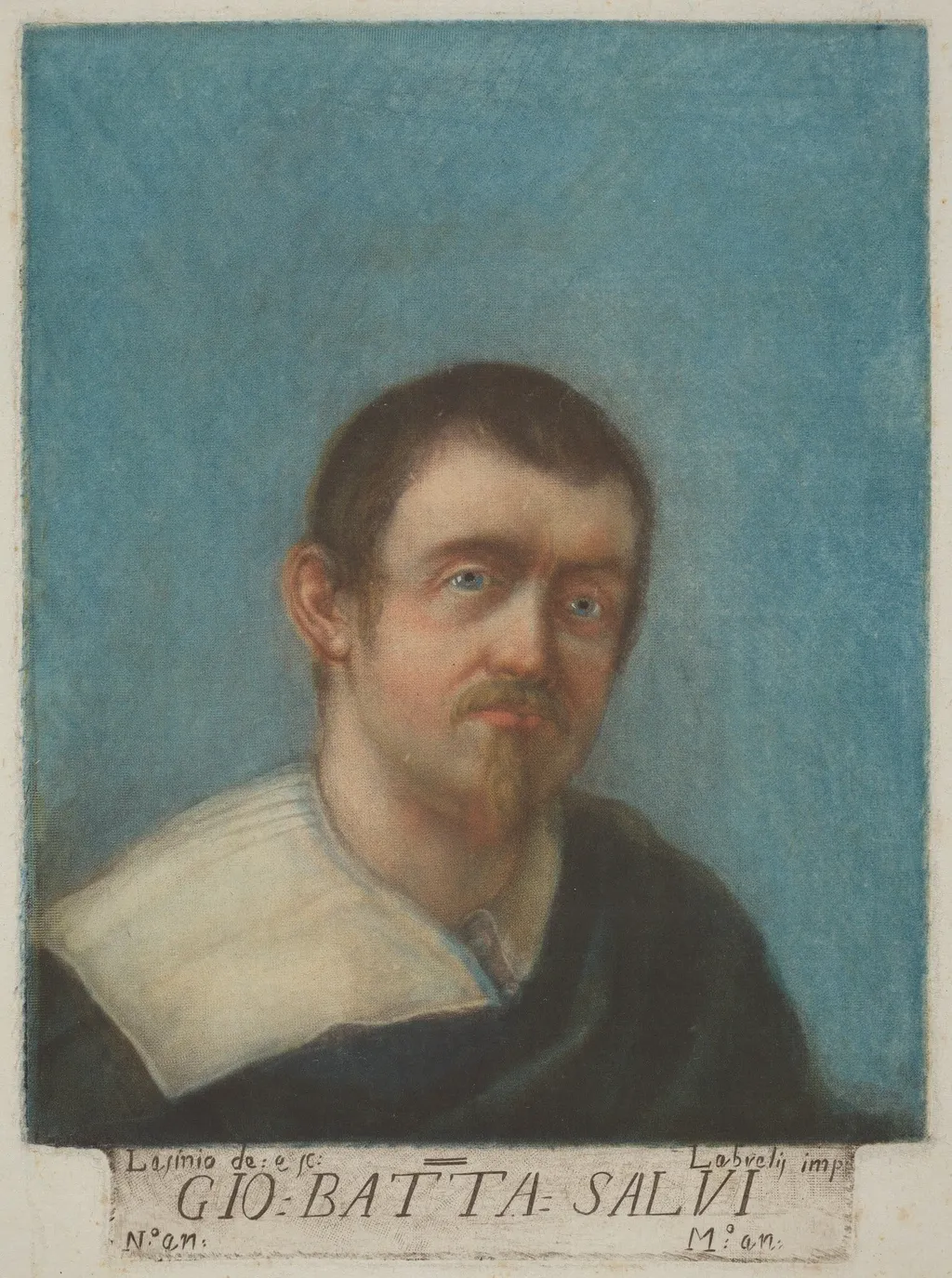 Giovanni Battista Salvi (Il Sassoferrato), by Carlo Lasinio, ink, 1789