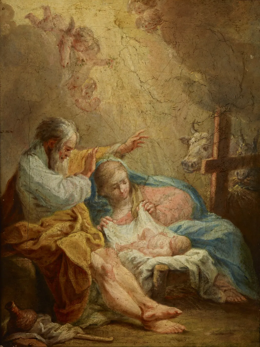 Nativity, by Carlo Maratta, oil, 1675