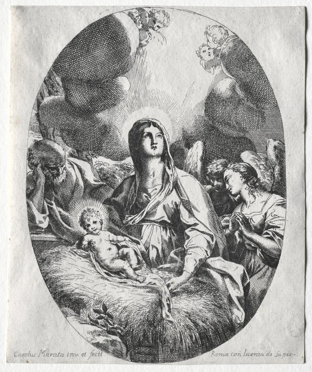 The Adoration of the Angels, by Carlo Maratta, 1604