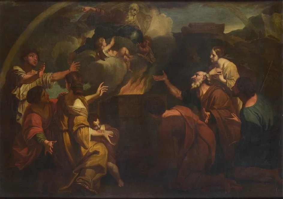 The Sacrifice of Noah, by Carlo Maratta, oil, 1690