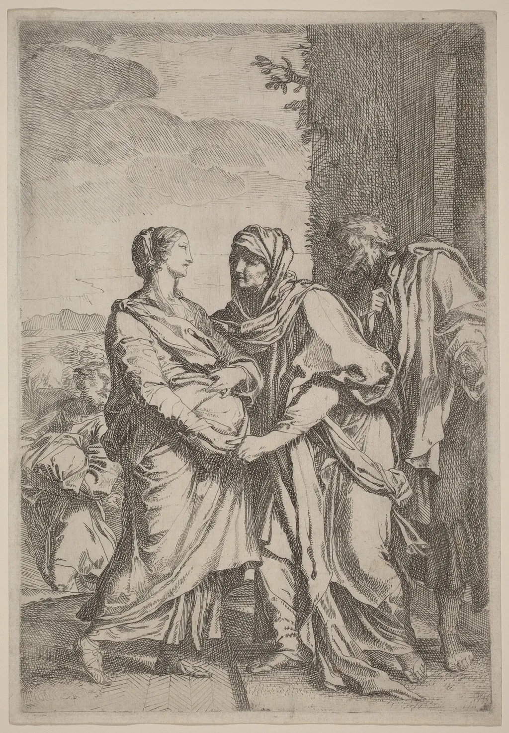 The Visitation, by Carlo Maratta, ink, 1669