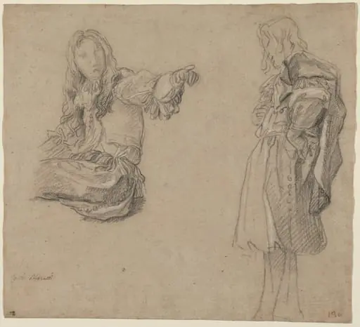 Two Men in Elaborate Costumes, by Carlo Maratta