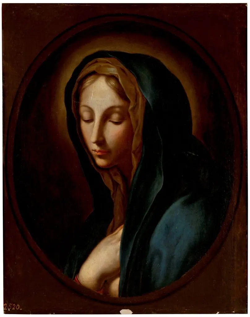 Virgin in contemplation, by Carlo Maratta