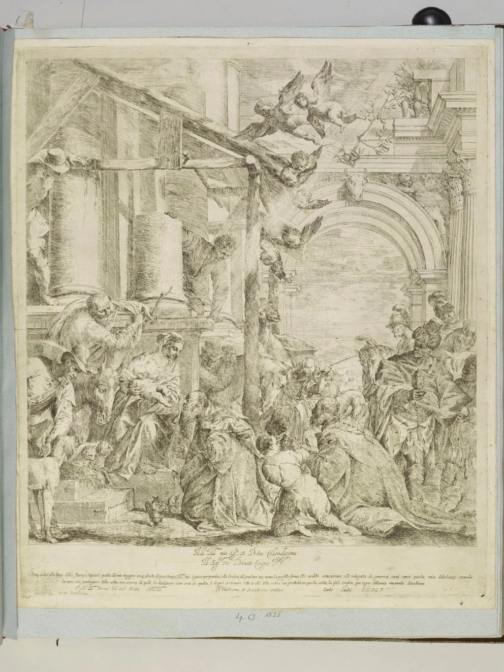 Untitled, by Carlo Sacchi, 1750