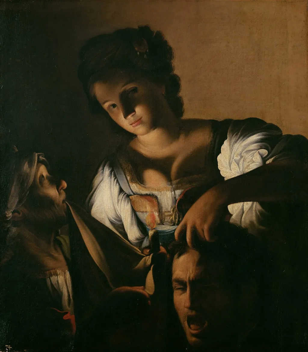 Judith with the head of Holofernes, by Carlo Saraceni, oil, 1617