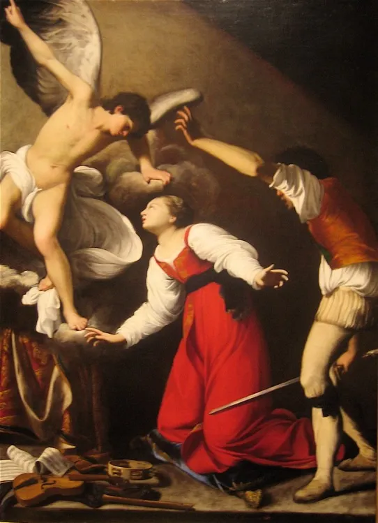 The Martyrdom of St. Cecilia, by Carlo Saraceni, oil, 1610
