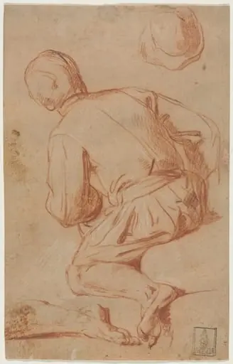 Rear View of Seated Man, by Carlo Vimercati