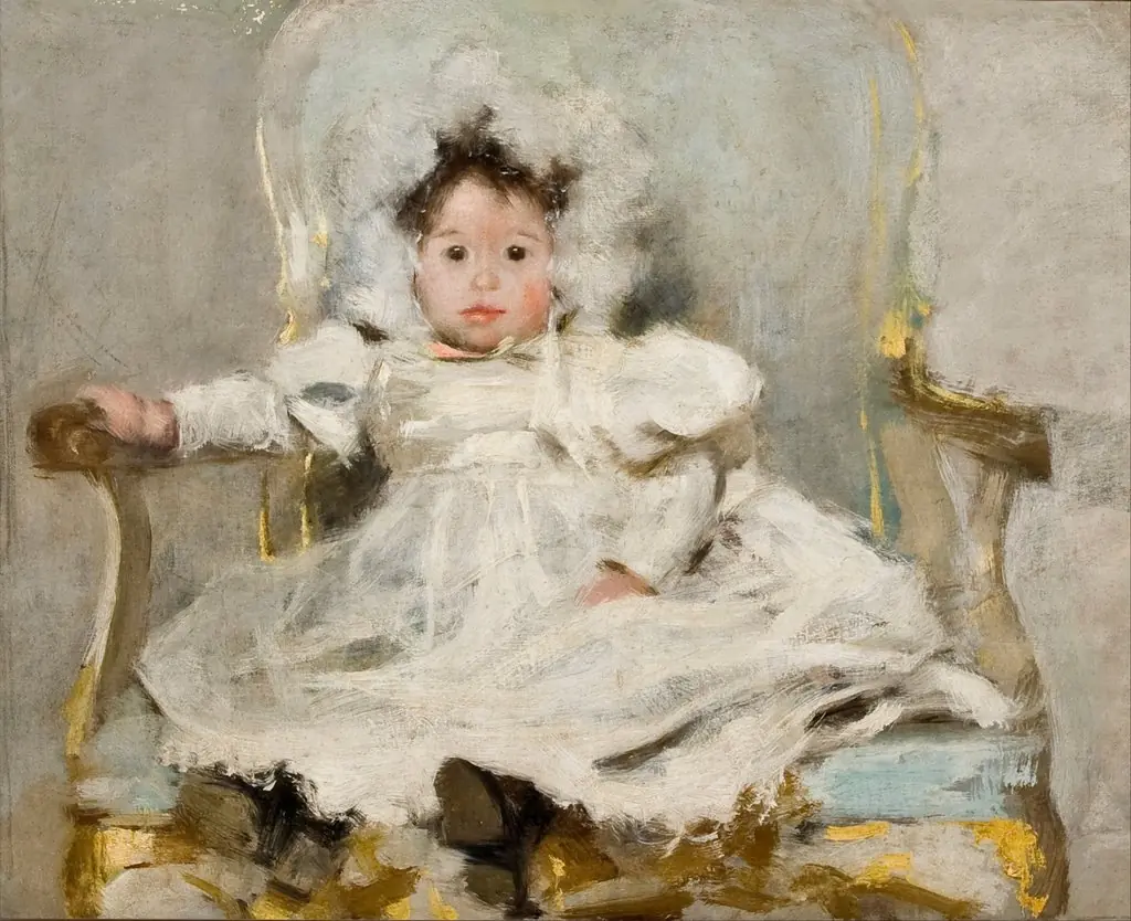 Girl in white, by Carlos Baca-Flor