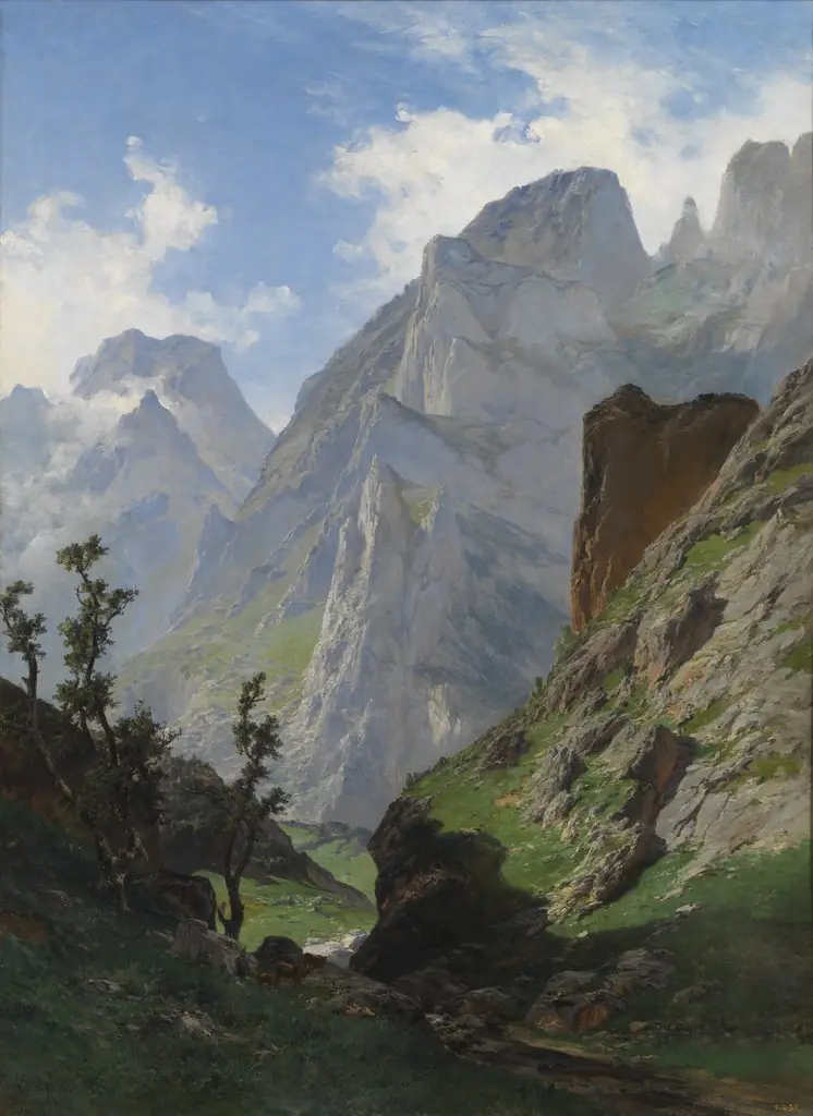 The Mancorbo Canal in the Picos de Europa, by Carlos de Haes