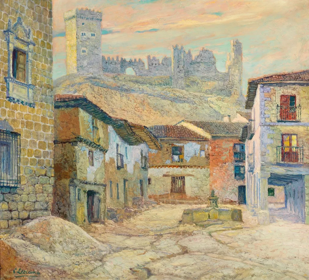 Peñaranda de Duero, by Carlos María de Lezcano Fernández, oil, 1925