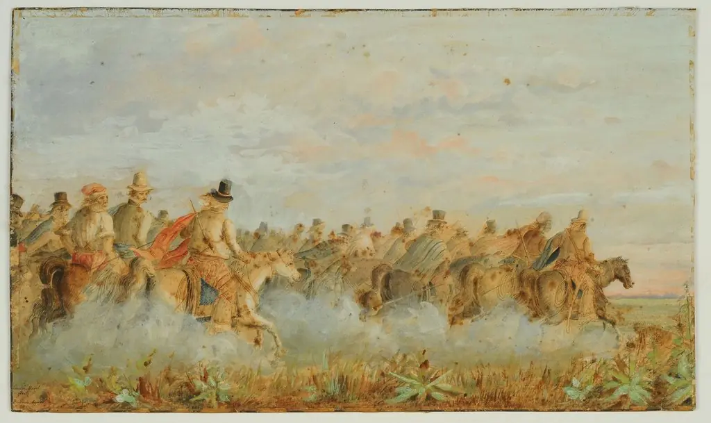 Caballería Gaucha, by Carlos Morel