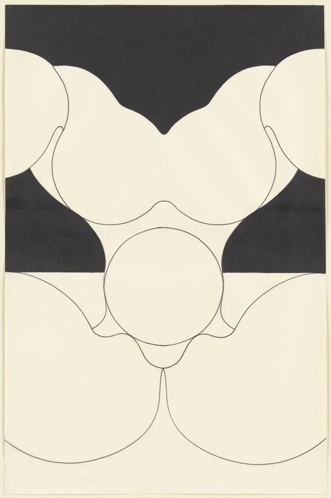 Untitled, by Carlos Rojas, graphite, 1966