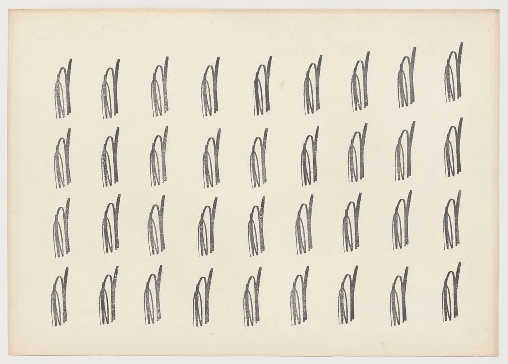 Untitled, by Carmela Gross, ink, 1978