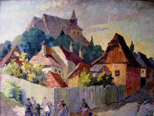 Case din Sighișoara, by Carol Hübner