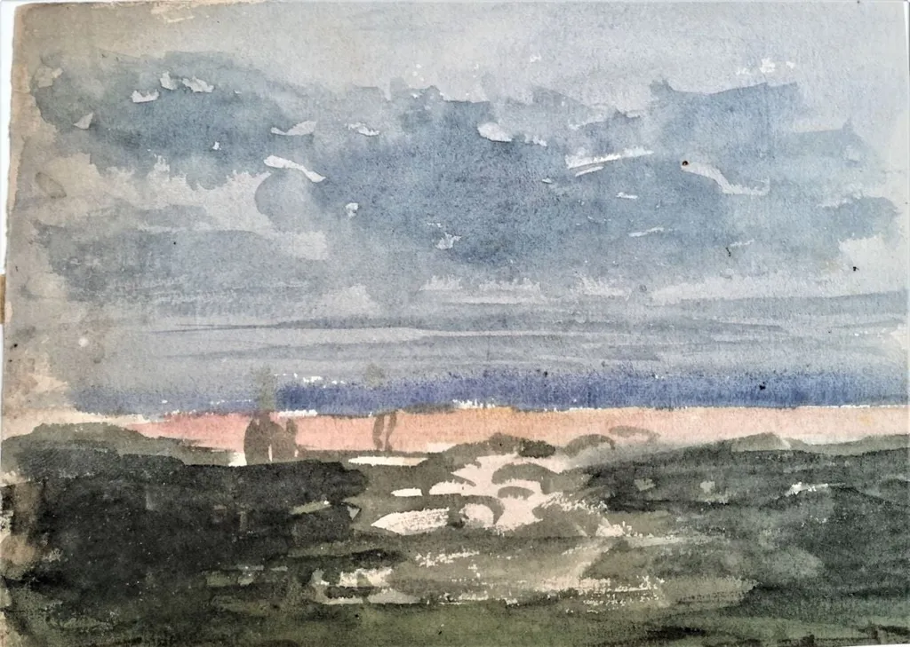 Înserare senină, by Carol Pop de Szathmári, 1874
