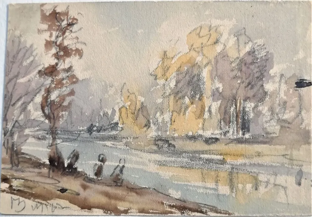 Schiță de peisaj, by Carol Pop de Szathmári, 1874