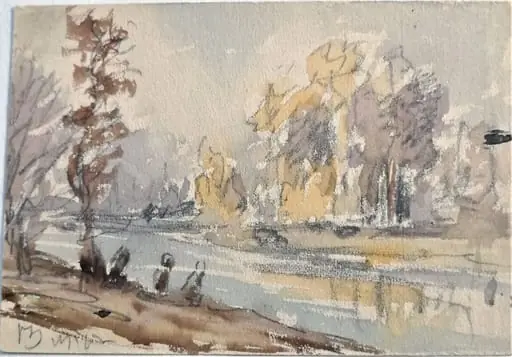 Schiță de peisaj, by Carol Pop de Szathmári