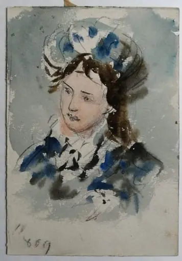 Turbanul albastru, by Carol Pop de Szathmári