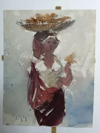 Vânzătoare de lalele, by Carol Pop de Szathmári
