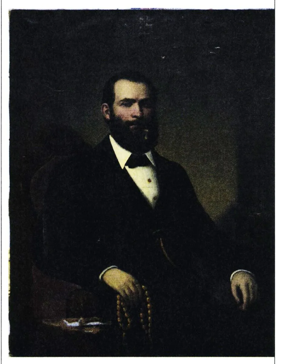 Portret de bărbat, by Carol Popp de Szathmári, 1872