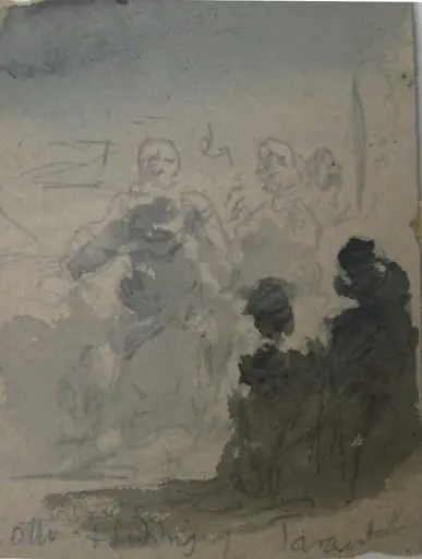 Schiță de grup, by Carol Popp de Szathmári