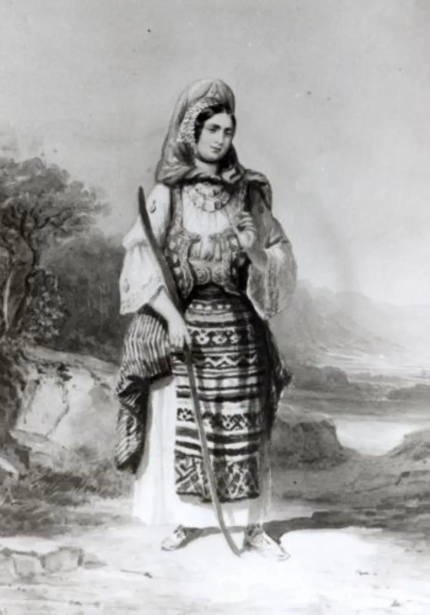 Țăracă din Vrancea, by Carol Popp de Szathmári