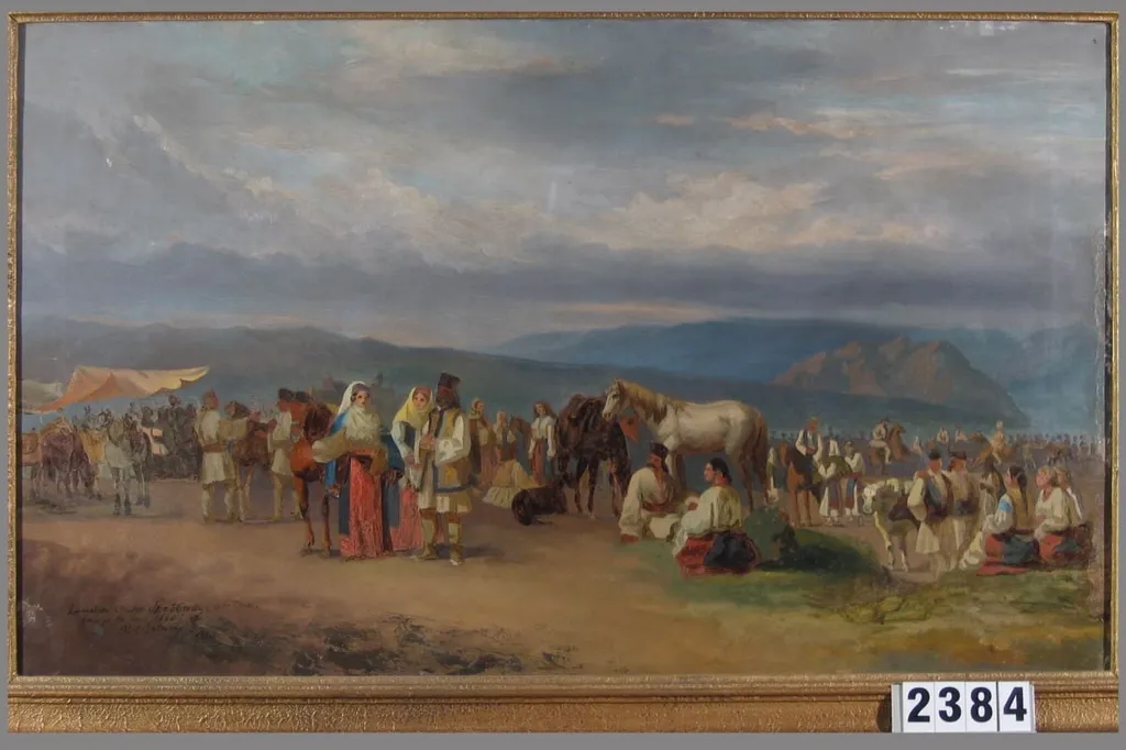 Târg la munte, by Carol Popp de Szathmári