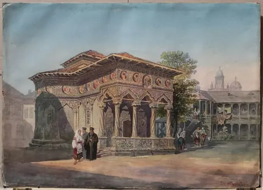 Biserica Stavropoleos, by Carol Popp de Szathmary
