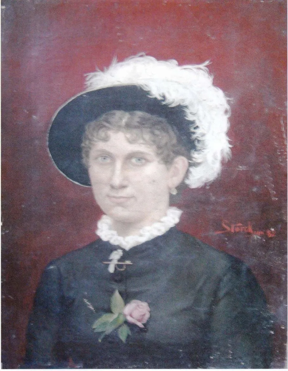 Iulia Săulescu, by Carol Storck, 1882