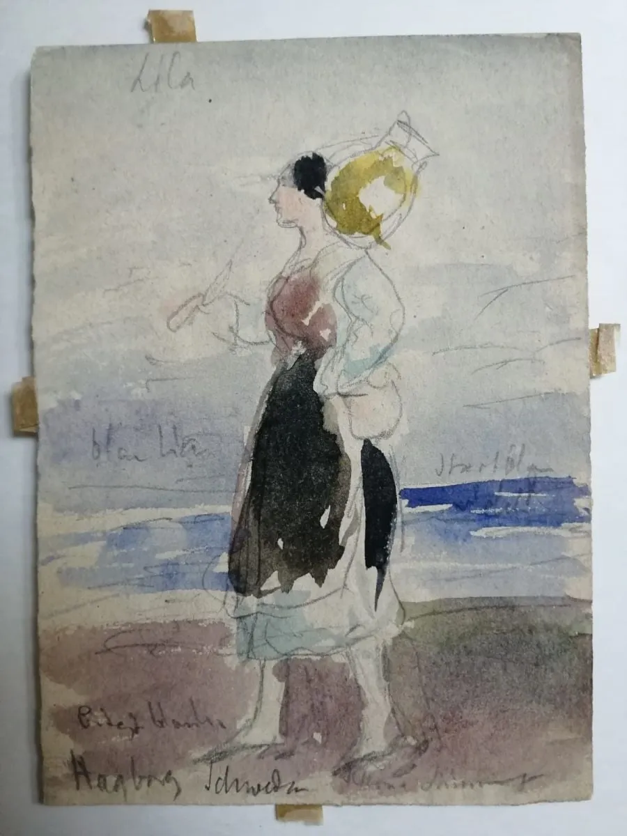 Femeie cu ulcior, by Carol Szathmari, unspecified, 1850