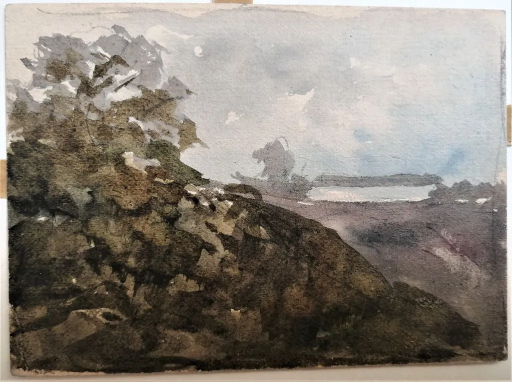 File de album: La poalele dealului, by Carol Szathmari, unspecified, 1874
